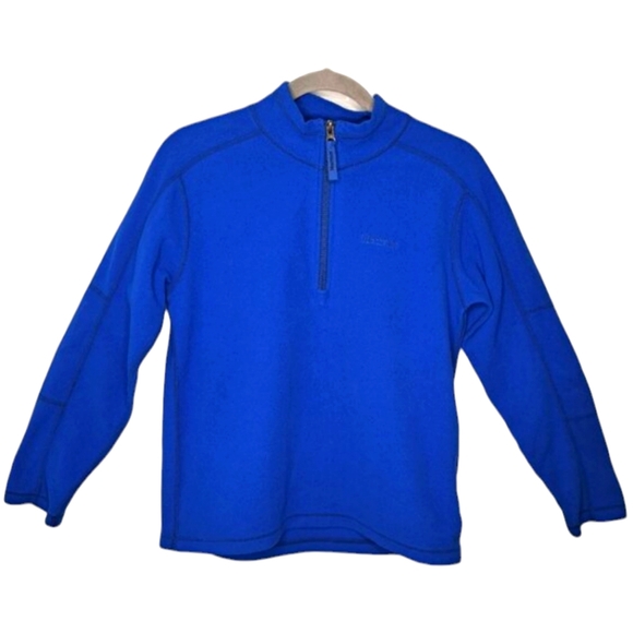 Marmot Blue Quarter Zip Fleece Pullover Size XL - Picture 1 of 6